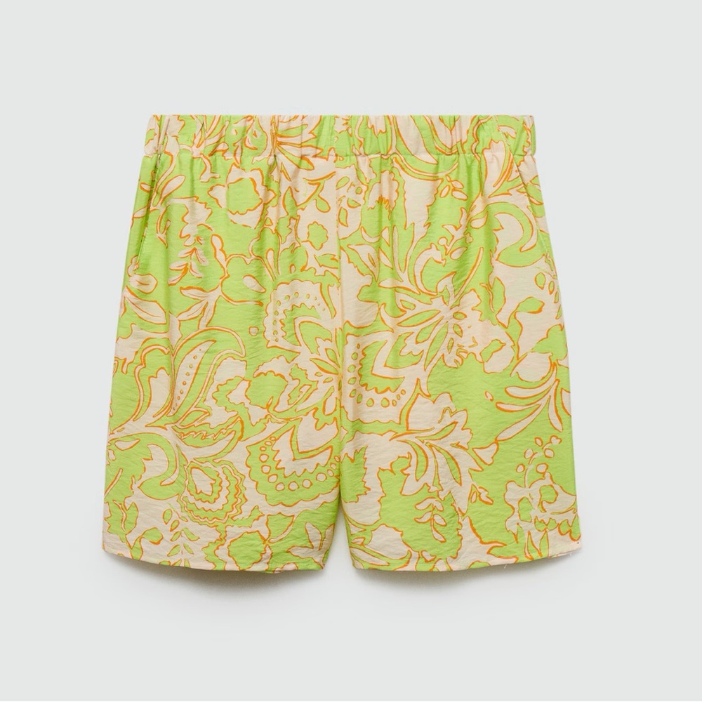 Mango Printed Fluid Short - New With Tags
